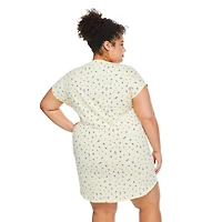 Chemise de nuit à encolure en V George Plus pour femmes