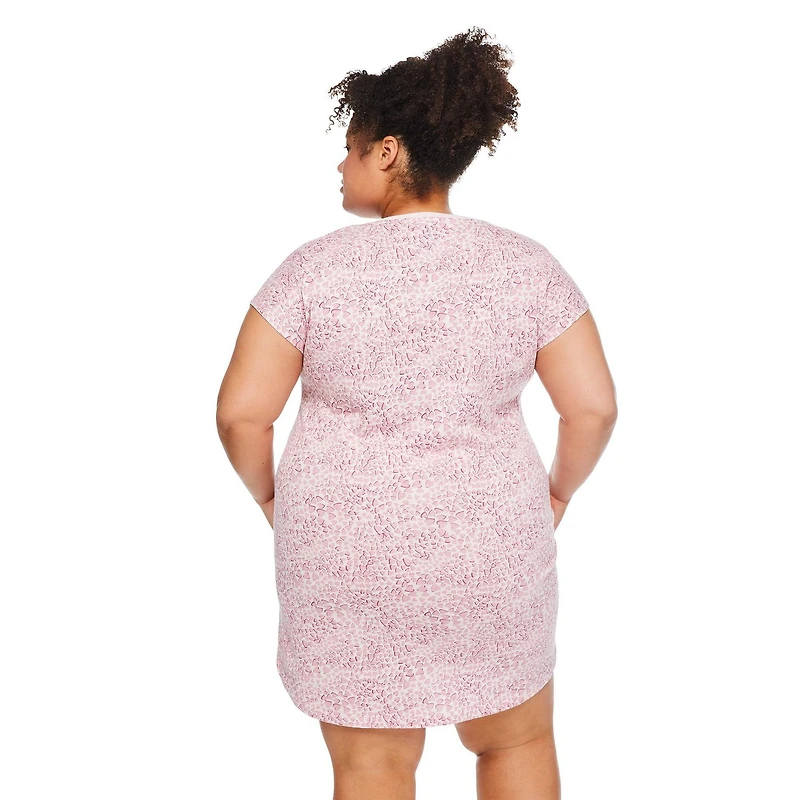 Chemise de nuit à encolure en V George Plus pour femmes