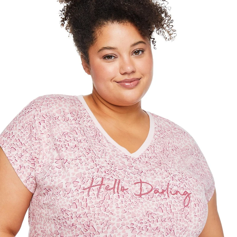 George Women's Plus V-Neckline Nightshirt