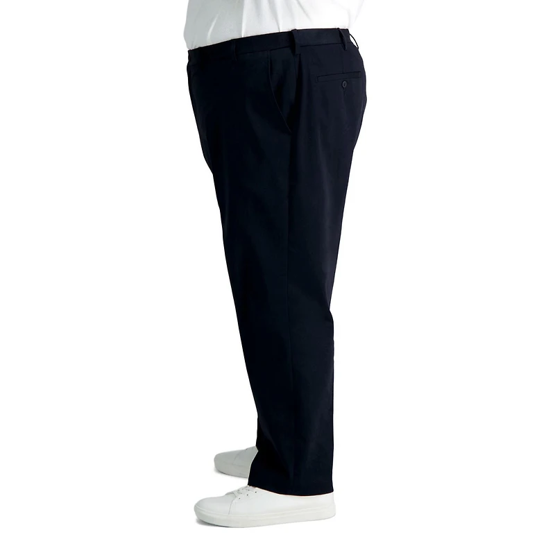 Pantalon kaki extensible et infroissable haut de gamme pour hommes Haggar® grandes tailles