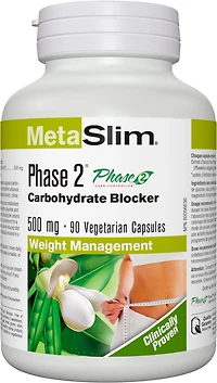 MetaSlim Phase 2, Neutralisateur de glucides, 500 mg
