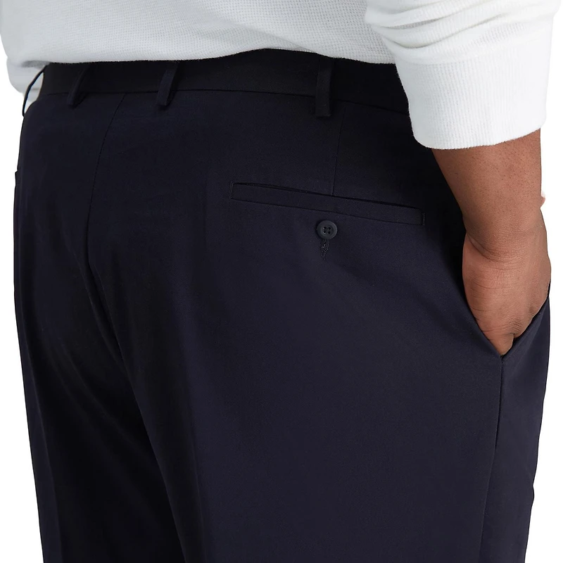 Pantalon kaki extensible et infroissable haut de gamme pour hommes Haggar® grandes tailles