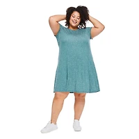 George Women's Plus Swing Dress, Sizes 1X-4X