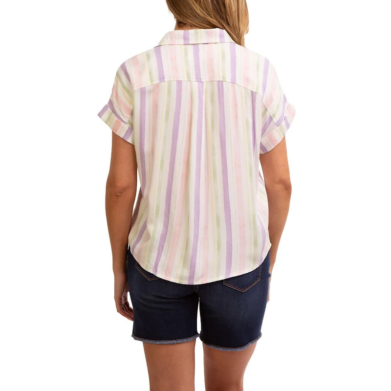 Jordache Chemise à nouer sur le devant pour femmes