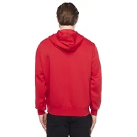 Dark Black Men's Long-Sleeve Hooded Sweatshirt