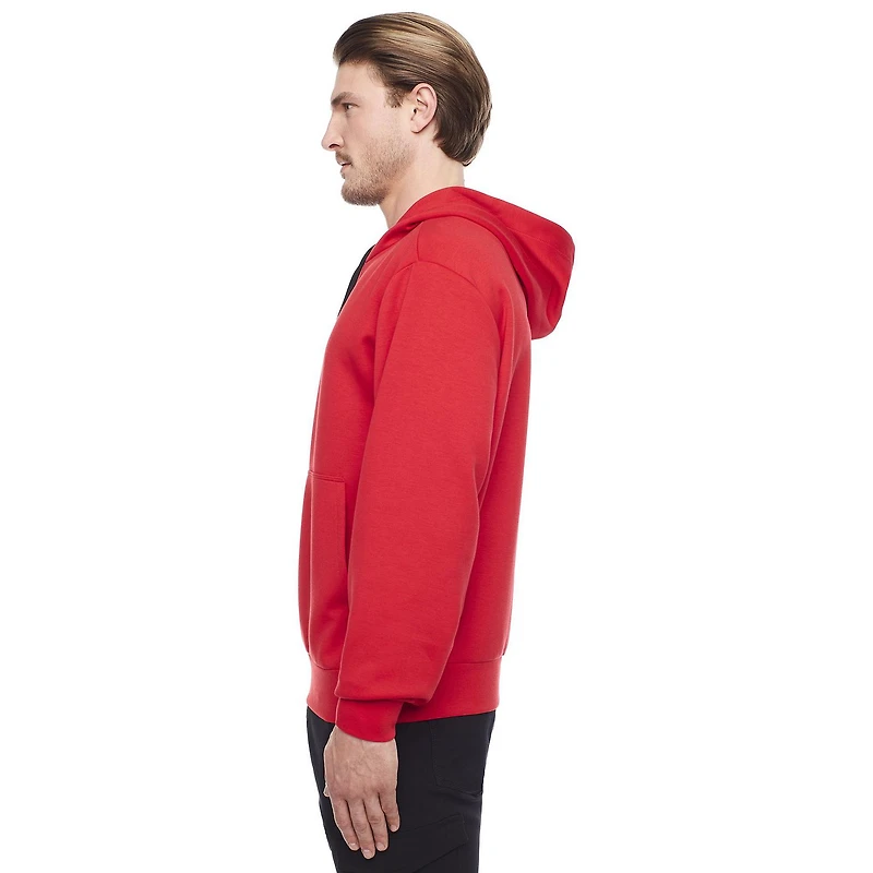 Dark Black Men's Long-Sleeve Hooded Sweatshirt