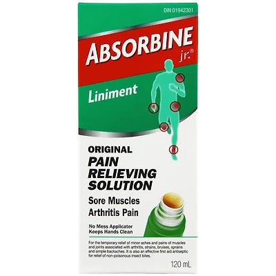 Liquide analgésique originale d'Absorbine Jr, la douleur des muscles endoloris, de l'arthrite et de la raideur