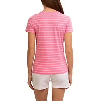 U.S. Polo Assn Women's Stripe V-Neck Tee