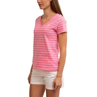 U.S. Polo Assn Women's Stripe V-Neck Tee