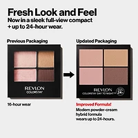 Revlon ColorStay Day to Night™ Long Lasting Matte and Shimmer Eyeshadow Quad, 24HR Wear, 0.16 oz