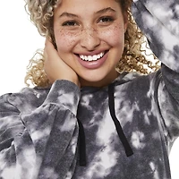 Haut à capuchon avec poche kangourou et manches bouffantes Paisley Sky Maternit