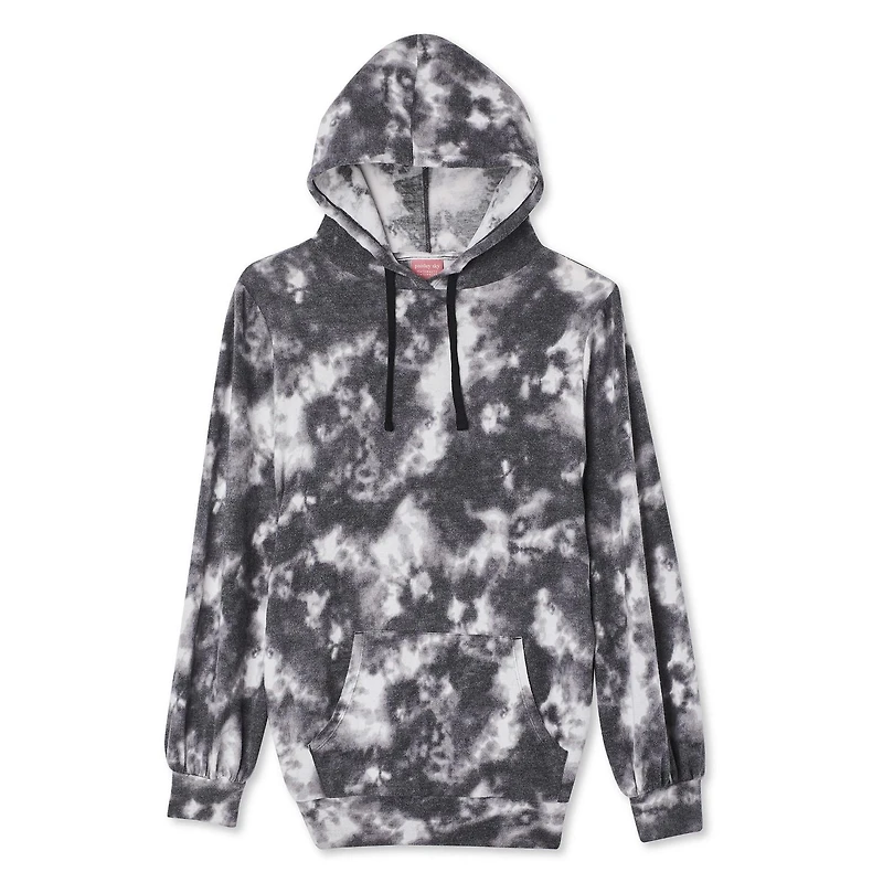 Paisley Sky Maternity Puff Sleeve Kangaroo Pocket Hoodie