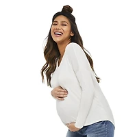 Paisley Sky Maternity Dolman Sleeve Top