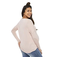 Paisley Sky Maternity Dolman Sleeve Top