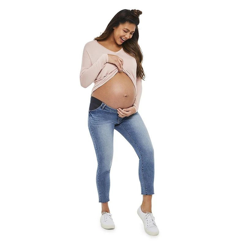 Paisley Sky Maternity Dolman Sleeve Top