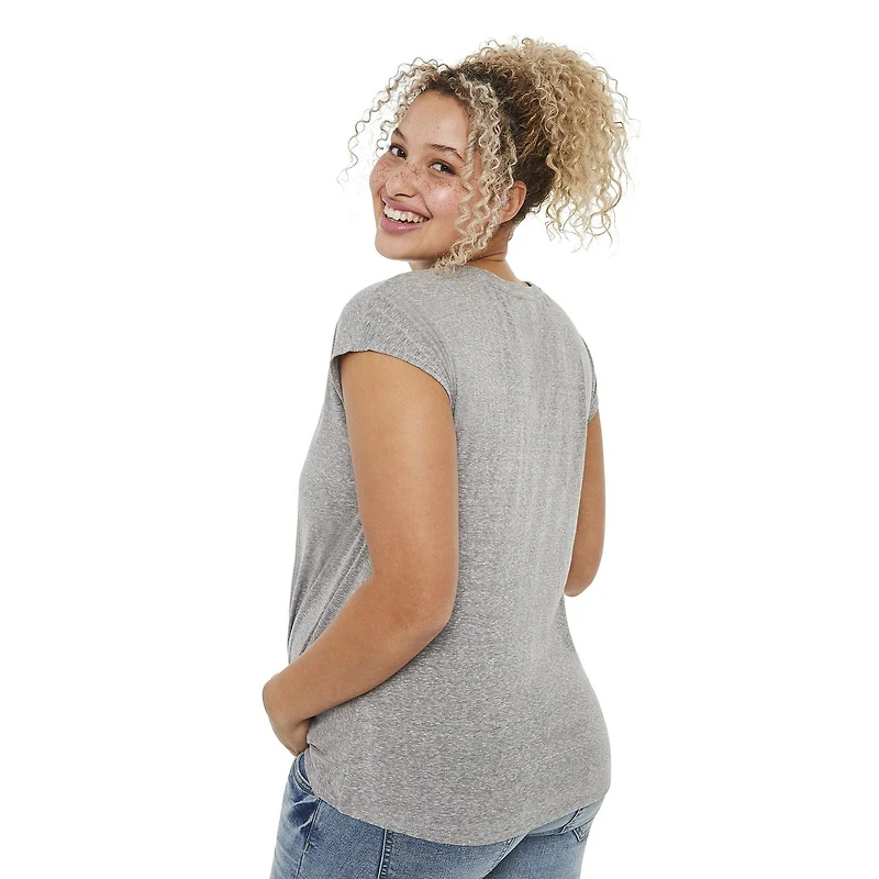 Paisley Sky Maternity Printed Twist Hem Tee