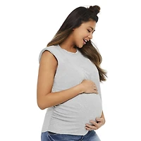 T-shirt sans manches avec épaulettes Paisley Sky Maternité