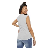 T-shirt sans manches avec épaulettes Paisley Sky Maternité