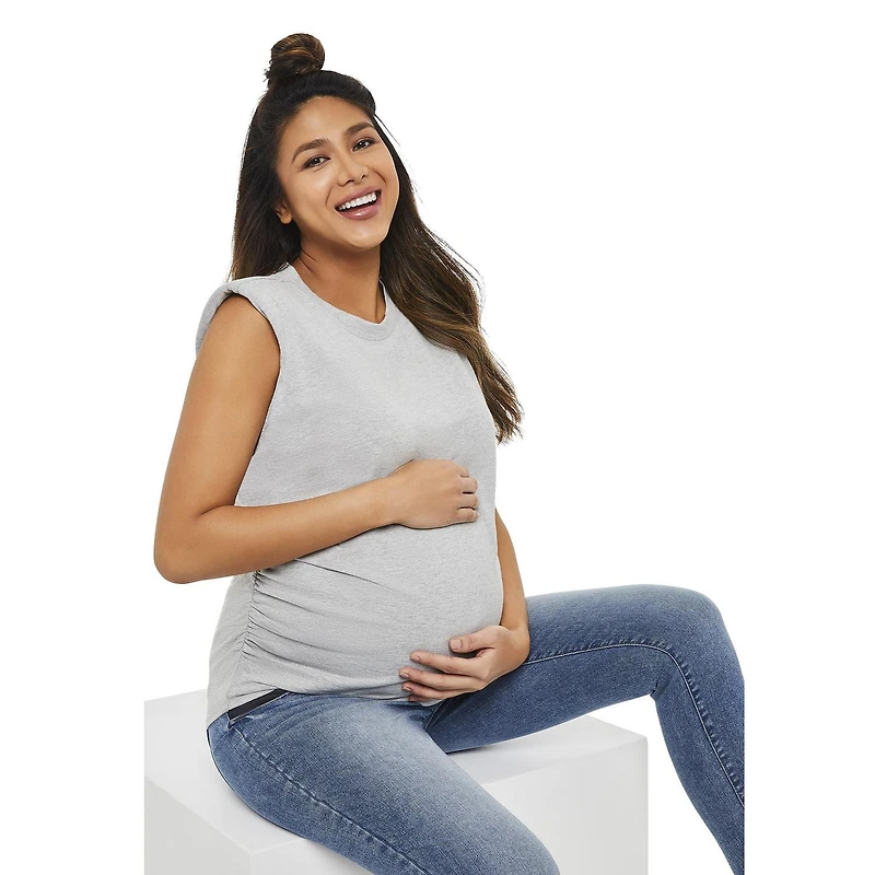 Paisley Sky Maternity Padded Muscle Tee