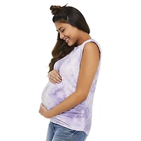 Paisley Sky Maternity Printed Padded Muscle Tee