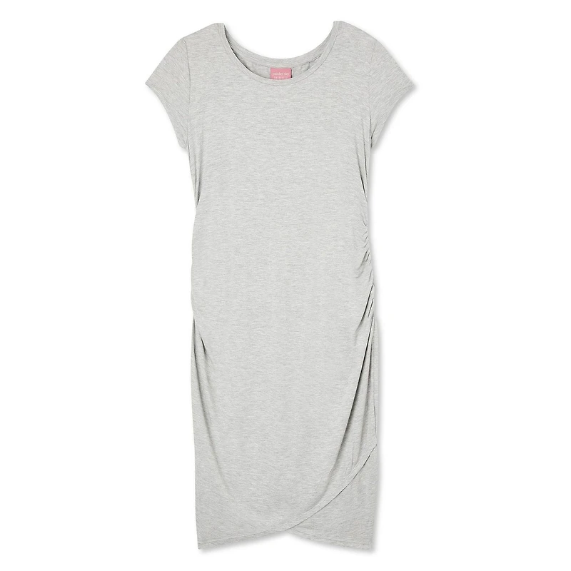 Robe avec côtés ruchés Paisley Sky Maternité