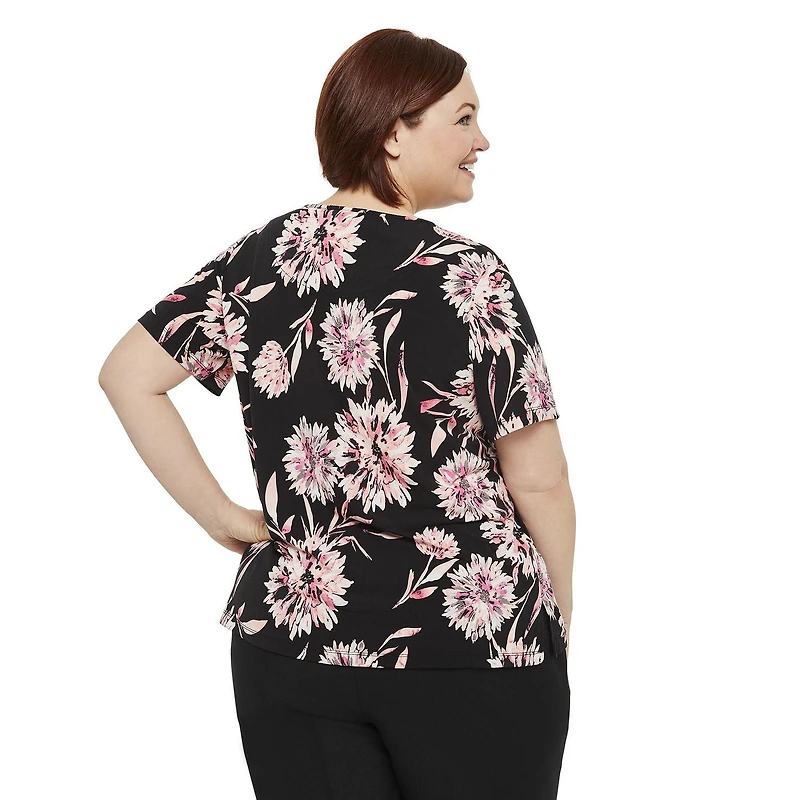 T-shirt à manches courtes avec ornements Penmans Plus pour femmes