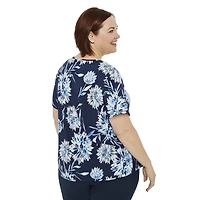 T-shirt à manches courtes avec ornements Penmans Plus pour femmes