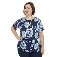 T-shirt à manches courtes avec ornements Penmans Plus pour femmes