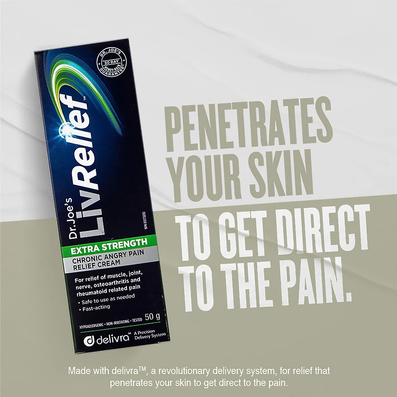 LivRelief Chronic Angry Extra Strength Pain Relief Cream, 50g