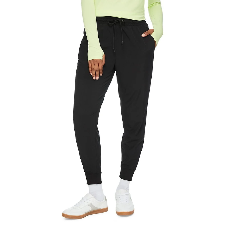 Jogger tissé avec revers côtelés Athletic Works pour femmes Tailles TP–TTG