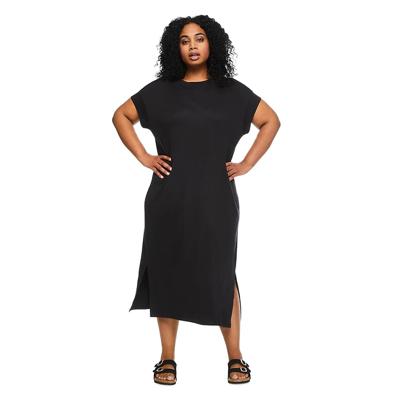 George Women's Plus T-Shirt Midi Dress