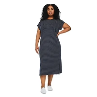 Robe t-shirt mi-longue George Plus pour femmes Tailles 1X-4X