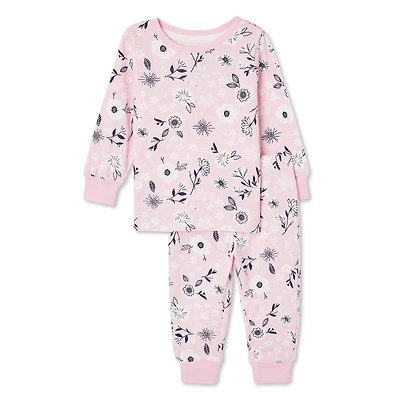 George Baby Girls' Pajama 2-Piece Set
