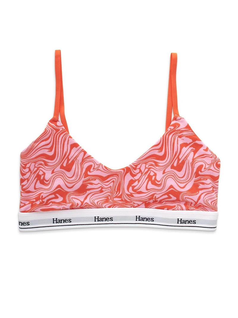 Hanes Originals Bralette a bretelles minces extensible Bralette a bretelles minces extensible