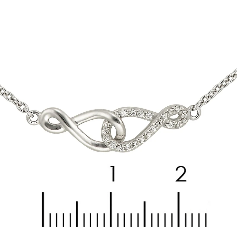Quintessential Sterling Silver Infinity Bracelet