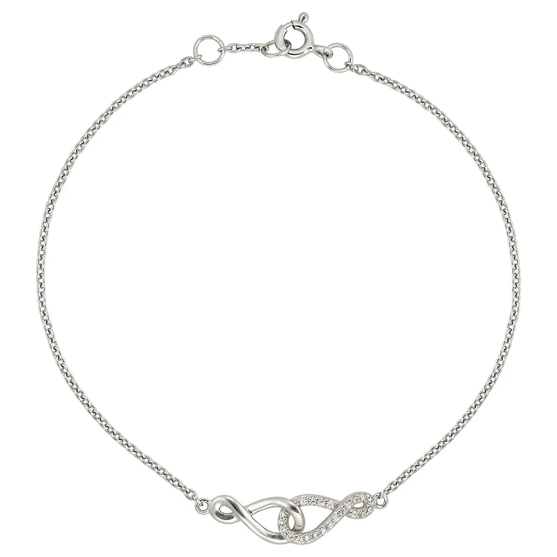 Quintessential Sterling Silver Infinity Bracelet