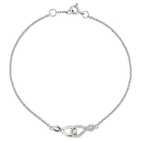 Quintessential Sterling Silver Infinity Bracelet