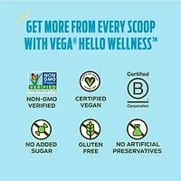 Vega Hello Wellness It's a No Brainer Poudre de protéine de framboise, petit pot (14 portions) 384 g