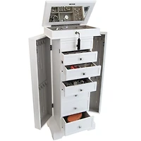 Mele and Co Olympia Jewelry Armoire in Whie