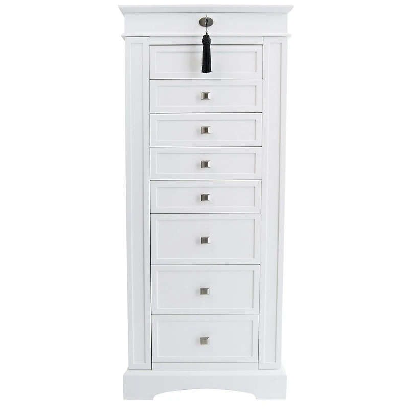 Mele and Co Armoire à bijoux Olympia en blanc