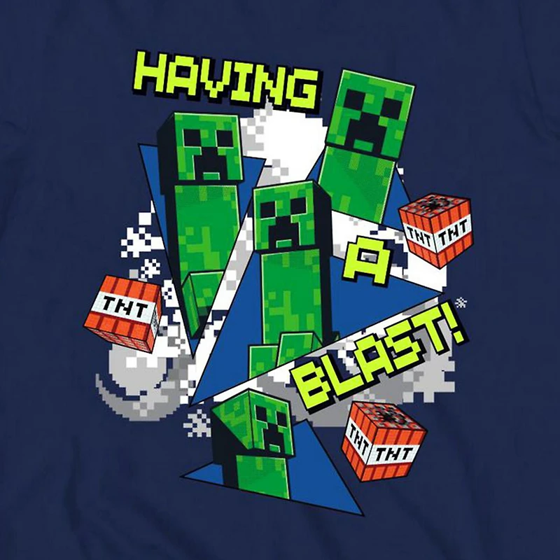 T-shirt Minecraft Creeper Blast pour garçon