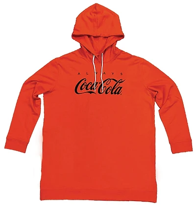 Ladies Plus size Coke tunic hoodie