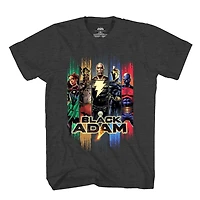 T-shirt DC Adam Squad noir à manches courtes pour garçon