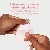 Frida Mom - Coussinets d'allaitement, coussinets rafraîchissants en hydrogel pour hydrater et apaiser les mamelons douloureux, essentiels pour l'allaitement, lot de 8 8 comptes
