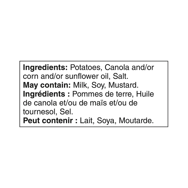 Great Value Regular Rippled Potato Chips, 56 g