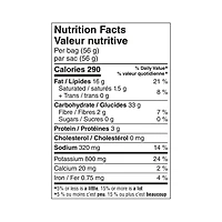 Great Value Regular Rippled Potato Chips, 56 g