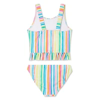 George Girls' Ruffle Tankini 2-Piece Set