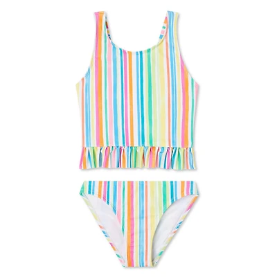 George Girls' Ruffle Tankini 2-Piece Set