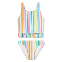 George Girls' Ruffle Tankini 2-Piece Set