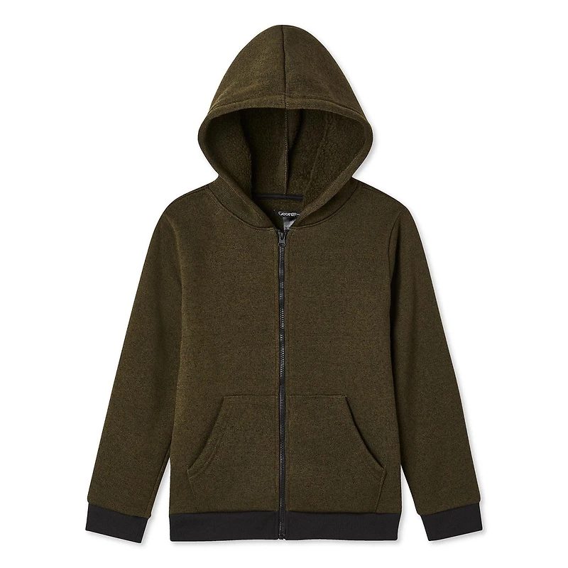 George Boys' Sherpa Full-Zip Hoodie